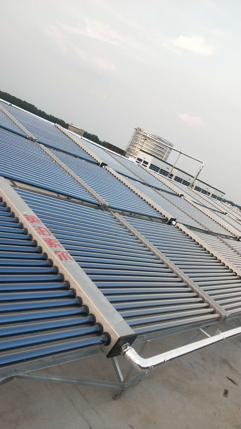 山东某工厂宿舍太阳能加空气能热水工程