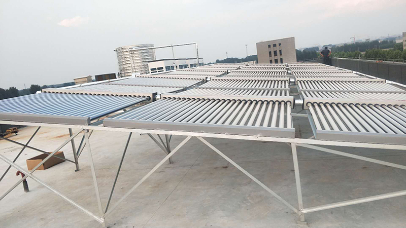 山东某工厂宿舍太阳能加空气能热水工程